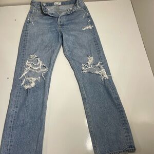 Agolde 90's Mid Rise Loose Fit Jeans In Vintage Denim size 26x29